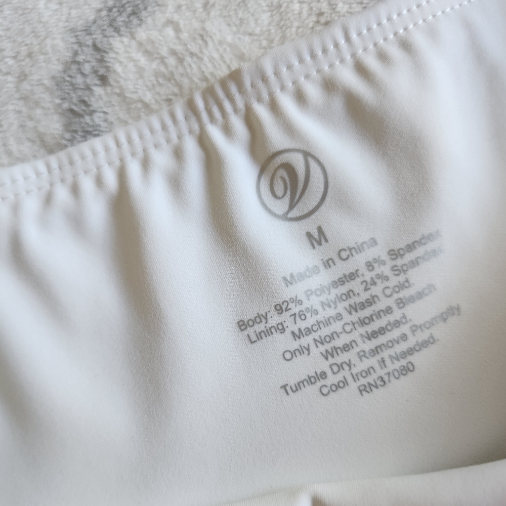 White Ruffled skorts - Picture 2 of 3